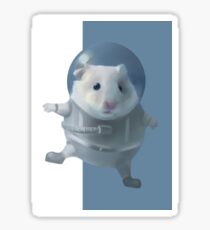 Hamster Astronaut Sticker