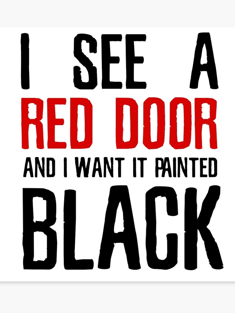 Paint It Black The Rolling Stones Lyrics Canvas Print