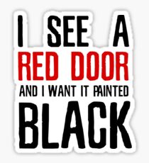 Paint It Black The Rolling Stones Lyrics Sticker