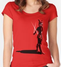 Ahsoka Tano Tailliertes Rundhals-Shirt