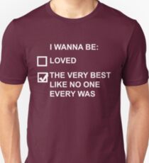 Ich möchte der Beste sein (weißer Text) Slim Fit T-Shirt