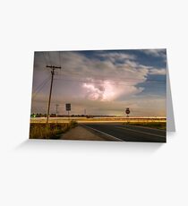 Cars Lightning and Lines Greeting Card