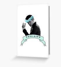 Moriarty Sass King Greeting Card