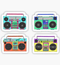 80s boomboxes Sticker