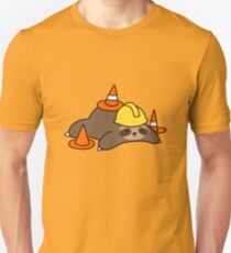 Road Worker Sloth Unisex T-Shirt