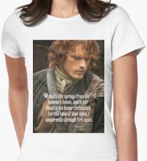 Outlander/Jamie Fraser/Quote from Diana Gabaldon Women's Fitted T-Shirt