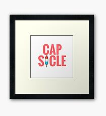 Cap-Sicle: Captain America Framed Print