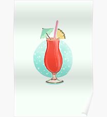Erdbeer-Daiquiri Poster
