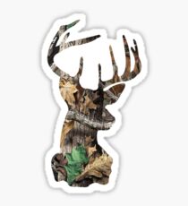 Camo Deer Head Sticker