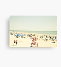 Summer Beach People Canvas Print