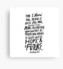 Jeremiah 29:11 Canvas Print