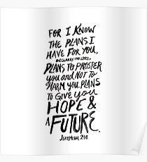 Jeremiah 29:11 Poster