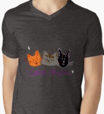 Warrior Cats - Das ursprüngliche Trio T-Shirt mit V-Ausschnitt für Männer