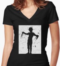 Edward Scissorhands Women's Fitted V-Neck T-Shirt