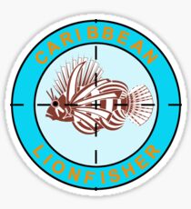 Caribbean lionfisher Sticker