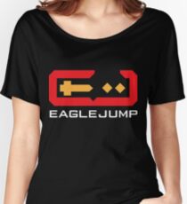 Eagle Jump - White Women's Relaxed Fit T-Shirt