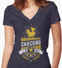 Chocobo Women's Fitted V-Neck T-Shirt