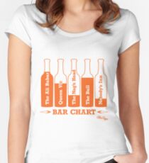 Bar Chart Women's Fitted Scoop T-Shirt