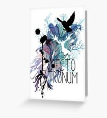 EXPECTO PATRONUM HEDWIG WATERCOLOUR 2 Greeting Card