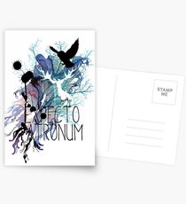 EXPECTO PATRONUM HEDWIG WATERCOLOUR 2 Postcards