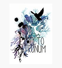 EXPECTO PATRONUM HEDWIG WATERCOLOUR 2 Photographic Print