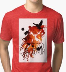 EXPECTO PATRONUM HEDWIG FIRE Tri-blend T-Shirt