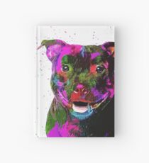 Staffordshire Bull Terrier Pop Art Portrait Hardcover Journal