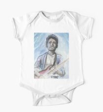 Body de manga corta John Mayer en acuarela.