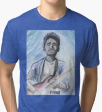 Camiseta de tejido mixto John Mayer en acuarela.