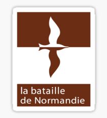 "The Battle of Normandy", Road Sign, France Sticker