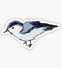 lil blue bird Sticker