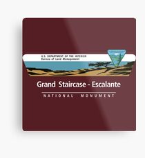 Grand Staircase-Escalante National Monument Sign, Utah Metal Print