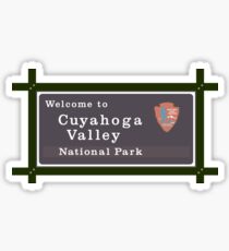 Cuyahoga Valley National Park Sign, Ohio, USA Sticker