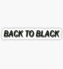 Back to black Sticker