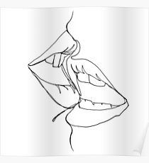 a kiss in one line Poster