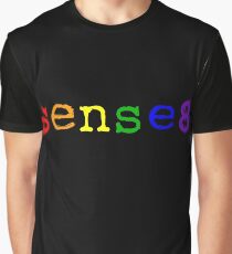 Rainbow Sense8 Logo Graphic T-Shirt