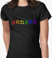 Rainbow Sense8 Logo Women's Fitted T-Shirt