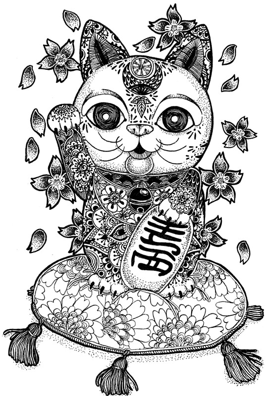 Maneki Neko: Greeting Cards | Redbubble