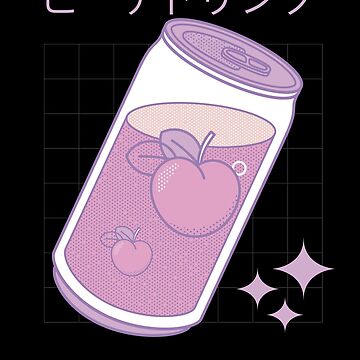 Kawaii peach milk 90s japanese aesthetic' Sticker