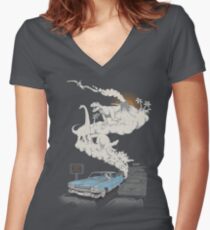 Fossils Refueled Women's Fitted V-Neck T-Shirt
