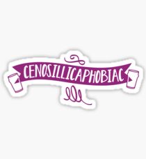 Cenosillicaphobiac - fear of empty glasses Sticker