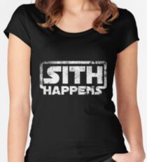 Sith happens Women's Fitted Scoop T-Shirt