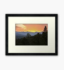 Orange Sunset Framed Print