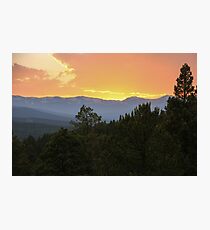 Orange Sunset Photographic Print