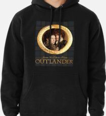Jamie & Claire on Fraser plaid Pullover Hoodie