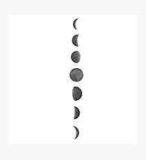 Lámina fotográfica Fases de la luna