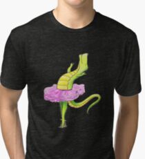 Tyrannosaurus- King of the Ballet Tri-blend T-Shirt