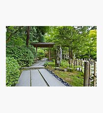 Path at Japanese Garden Photographic Print