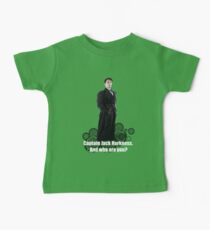 Captain Jack Harkness: Who are you? Baby Tee