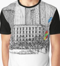 Sunny Day Cityscape Streetscape Graphic T-Shirt